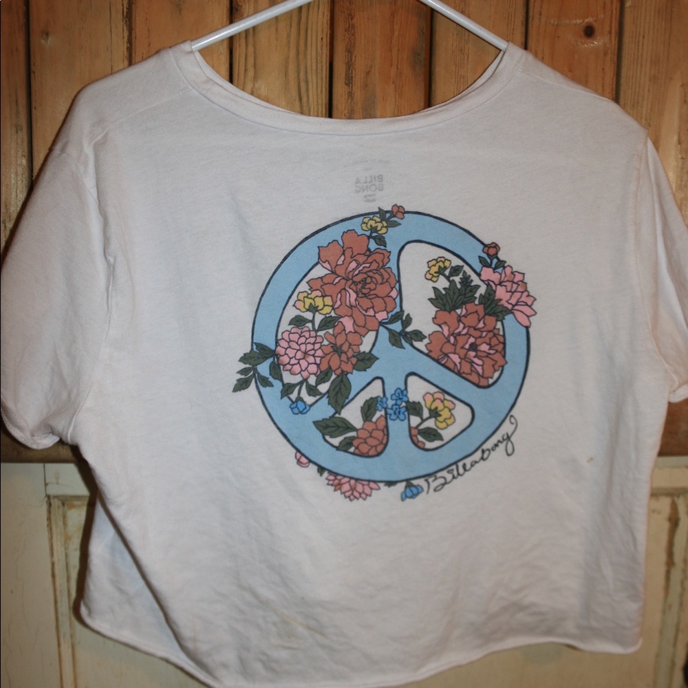 ❌SOLD❌ Billabong 🌊 peace sign crop top - Picture 5 of 7